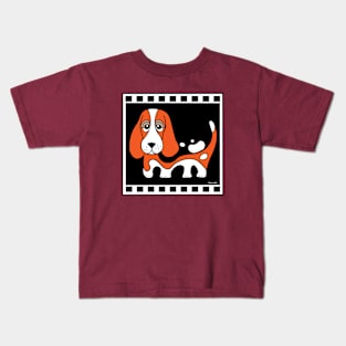 Basset Hound Puppy Kids T-Shirt